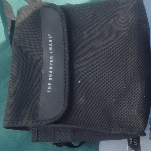 Sharper Image Black Binoculars with Case - Picture 2 of 4